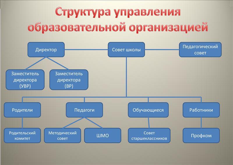Структура и органы управления МБОУ «Малозайкинская средняя общеобразовательная школа».
